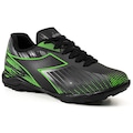 Chuteira Society Infantil Diadora Squadra III PRETO/CINZA