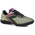 Chuteira Society Infantil Diadora Agilita III PRETO/ROXO