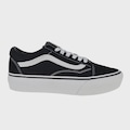 Tênis Feminino Vans Old Skool Platform PRETO/BRANCO