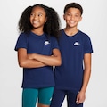Camiseta Nike Sportswear Futura Infantil AZUL ESC/BRANCO