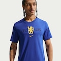 Camiseta Chelsea Nike Crest Masculina AZUL ESC/AMARELO ESC