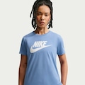 Camiseta Nike Sportswear Essentials Feminina AZUL CLA/BRANCO