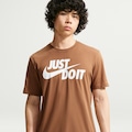 Camiseta Nike Sportswear JDI Masculina MARROM/BRANCO