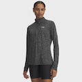 Blusão de Moletom de Treino Under Armour Tech 1/2 Zip - Feminino PRETO