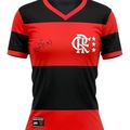 Camisa do Flamengo LIB 81 ZICO Braziline - Feminina VERMELHO