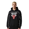 Blusão de Moletom New Era Hoodie Chicago Bulls - Masculina PRETO