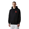 Blusão de Moletom New Era Hoodie Los Angeles Dodgers - Masculina PRETO