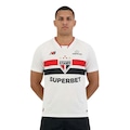 Camiseta do São Paulo I 26 New Balance Masculina BRANCO/VERMELHO