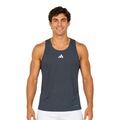 Camiseta Regata Básica 3 Listras adidas Masculina CINZA