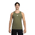 Camiseta Regata adidas Básica 3 Listras Masculina VERDE