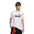 Camiseta Puma Ess 2 Collor No 1 Logo Masculina BRANCO
