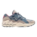 Tênis Mizuno Wave Rider 1 Nikka Pokka Unissex BEGE