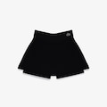 Saia esportiva com short de malha integrado Lacoste Feminina PRETO