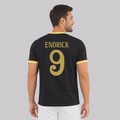 Camisa Real Madrid Dorado 9 Endrick Masculina PRETO