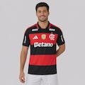 Camisa do Flamengo I 26/27 Patch Campeão Brasileiro 25/26 adidas Masculina PRETO