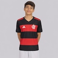 Camisa do Flamengo Fanshirt adidas Infantil PRETO