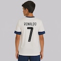 Camisa Portugal Treino 25/26 7 Ronaldo Puma Infantil BRANCO