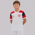 Camisa do Flamengo Zico Retrô Premium Infantil BRANCO