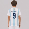 Camisa Argentina Classic 9 J. Álvarez Infantil BRANCO