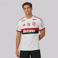 Camisa do Flamengo II 26/27 Patch Campeão Brasileiro 25/26 adidas Masculina BRANCO