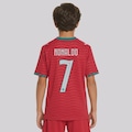 Camisa Portugal I 26/27 7 Ronaldo Puma Infantil VERMELHO