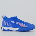 Chuteira Society Infantil Puma Ultra 6 Match IT + MID AZUL
