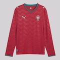 Camisa Portugal I 26/27 Manga Longa Puma Masculina VERMELHO