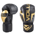 Luva de Boxe Vollo Muay Thai Kickboxing Training 10oz PRETO/OURO
