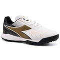 Chuteira de Society Adulta Diadora Tattica Elite BRANCO/PRETO