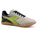 Chuteira Futsal Adulta Diadora Tattica PRATA/PRETO