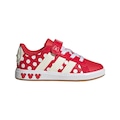 Opção de cor VERMELHO/BRANCO de Tênis Infantil adidas Disney Minnie Mouse Grand Court