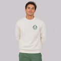 Blusão de Moletom Palmeiras Embossed Masculino BRANCO