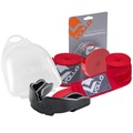 Kit Bandagem Elástica + Protetor Bucal Boxe Vollo VERMELHO
