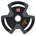 Anilha Olímpica Vollo - 10kg PRETO/CINZA