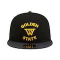 Boné Adulto New Era 950 Golden State Warriors Aba Reta PRETO