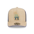 Boné Adulto New Era 950A-Frame Los Angeles Dodgers Aba Curva BEGE