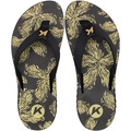 Chinelo Kenner Kyra Slim Estampado - Feminina PRETO