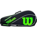 Raqueteira Wilson Advantage 3Pack PRETO