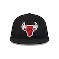 Boné Adulto New Era Retro Crown 950 Chicago Bulls Aba Reta PRETO