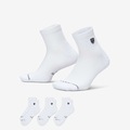 Kit 3 Pares de Meia Nike Everyday Elevated Golf Unissex BRANCO/PRETO