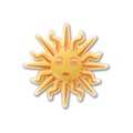 Jibbitz™ Rosto de Sol Único - Unissex BRANCO