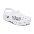 Jibbitz™ Folha Prateada Com Gemas Único - Unissex BRANCO