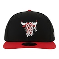 Boné Adulto New Era 950 Sport Chicago Bulls Aba Reta PRETO