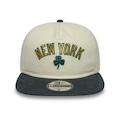 Boné Adulto New Era Metallic Logo 1920 New York Yankees Aba Reta OFF WHITE