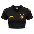 Cropped do Sport Recife Kappa 2026 Supporter Wavex - Feminino PRETO