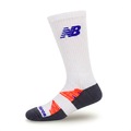 Meia Cano Longo New Balance Performance Run - Unissex BRANCO/LARANJA