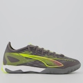 Chuteira Futsal Adulto Puma Ultra 5 Match IT CINZA