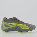 Chuteira de Campo Infantil Puma Ultra 5 Match+ CINZA