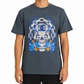 Camiseta DC Shoes Burning Skull WT26 Masculina AZUL