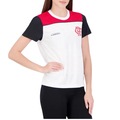 Camisa do Flamengo Fulgor Braziline Feminina BRANCO/VERMELHO